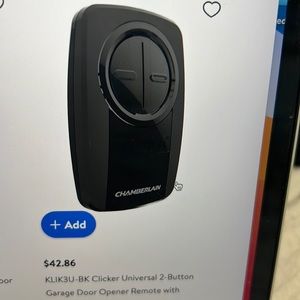 Chamberlain Universal Garage Remote.